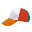 Καπέλο παιδικό αμερικάνικο πεντάφυλλο με Velcro πολύχρωμο 022545